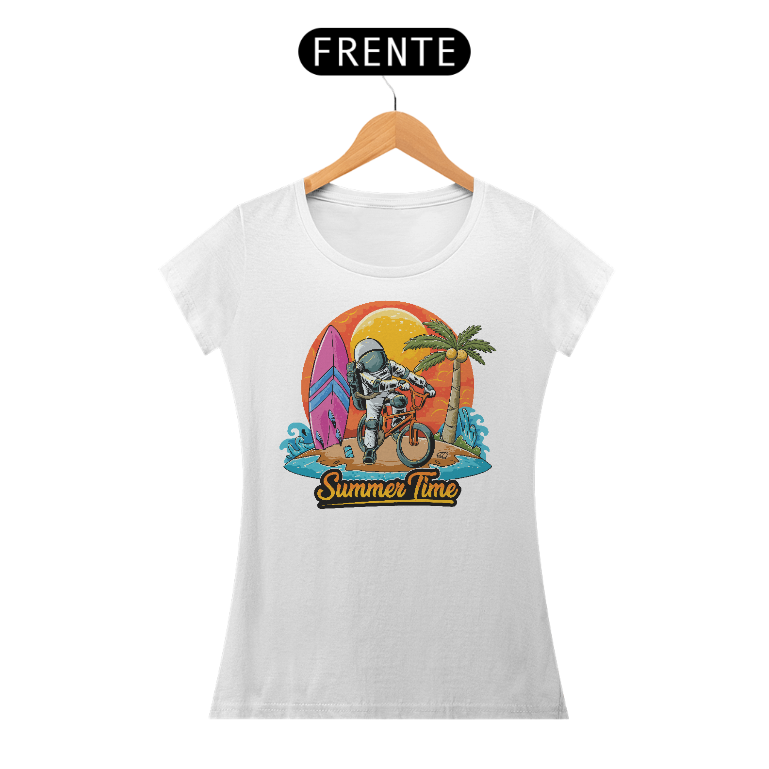 Camiseta Feminina Summer Time Astronauta