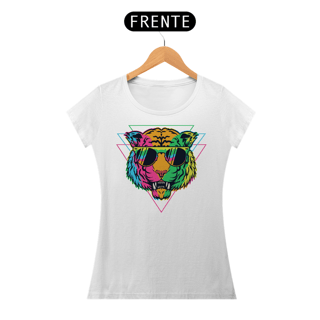 Nome do produto Camiseta Feminina Tigre Colorido
