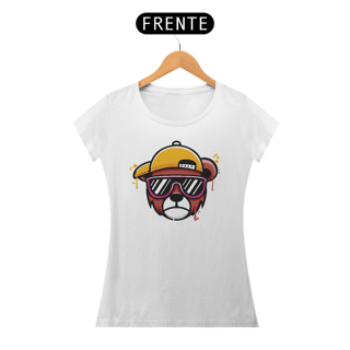 Nome do produto Camiseta Feminina Urso de Boné