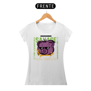 Nome do produto Camiseta Feminina Urso Savage