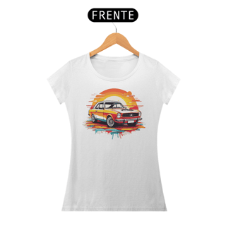 Nome do produto Camiseta Feminina Carro Tinta