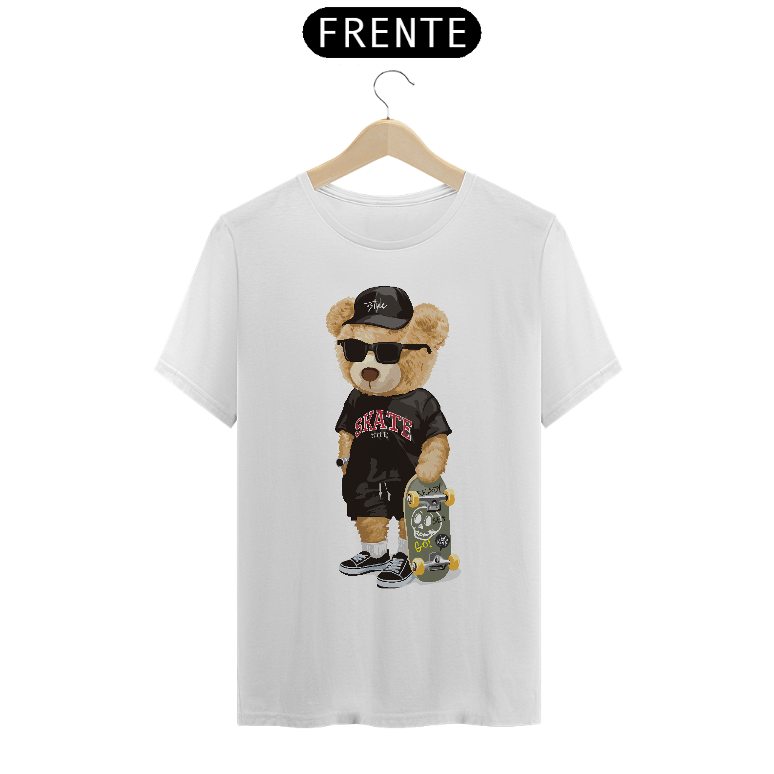 Camiseta Urso Skate