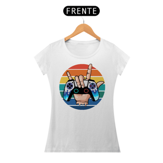 Nome do produto Camiseta Feminina Gamer Controle