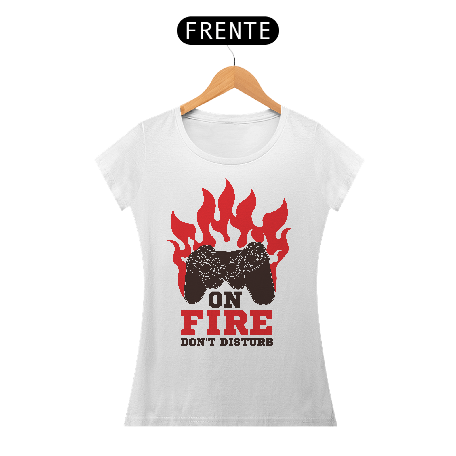 Camiseta Feminina Gamer On Fire