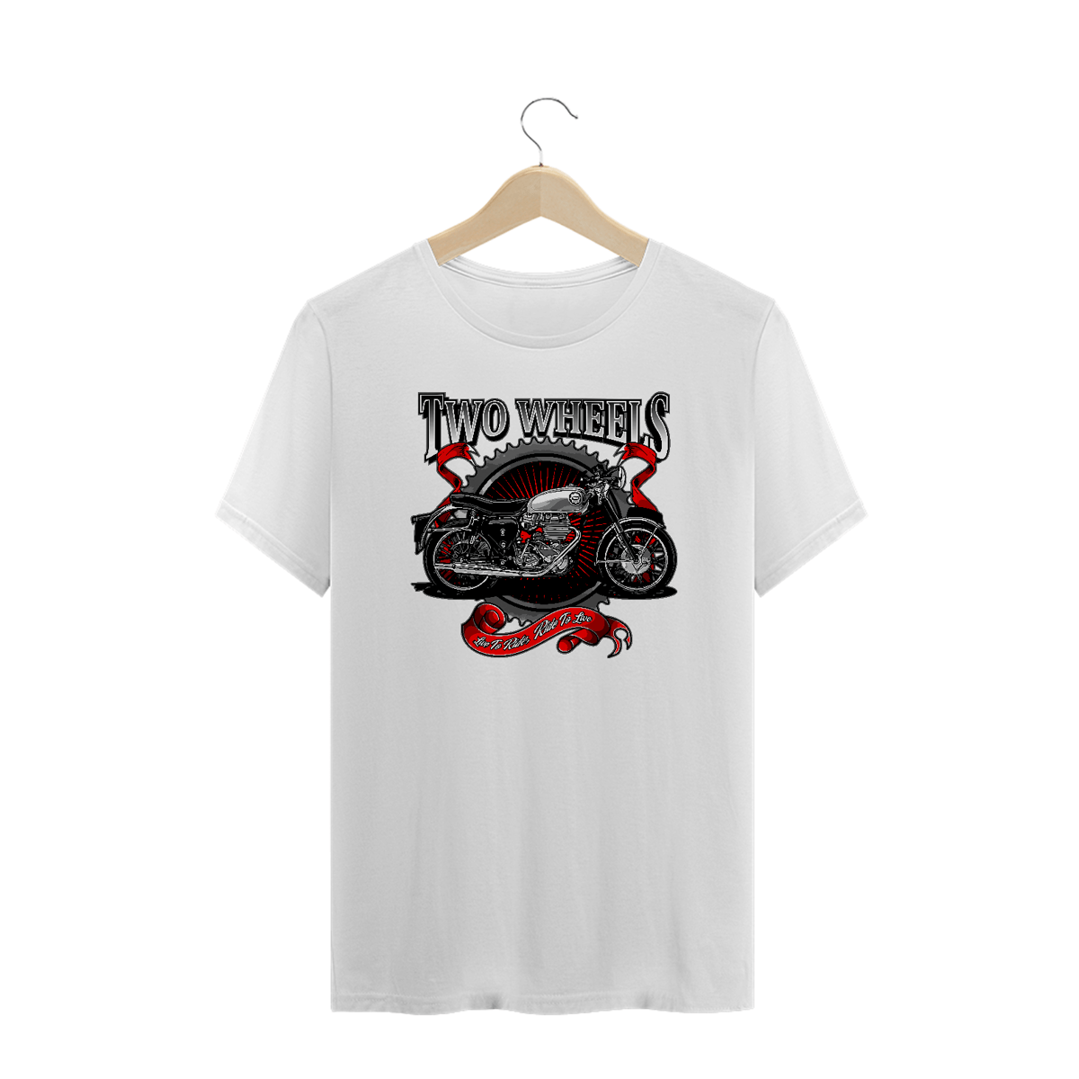 Nome do produto: Camiseta Plus Size Two Wheels