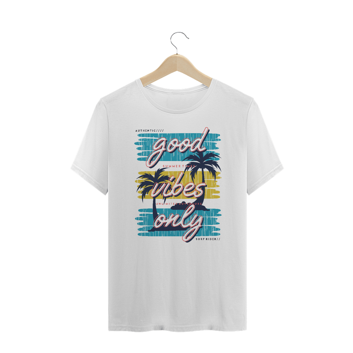 Nome do produto: Camiseta Plus Size Good Vibes Only