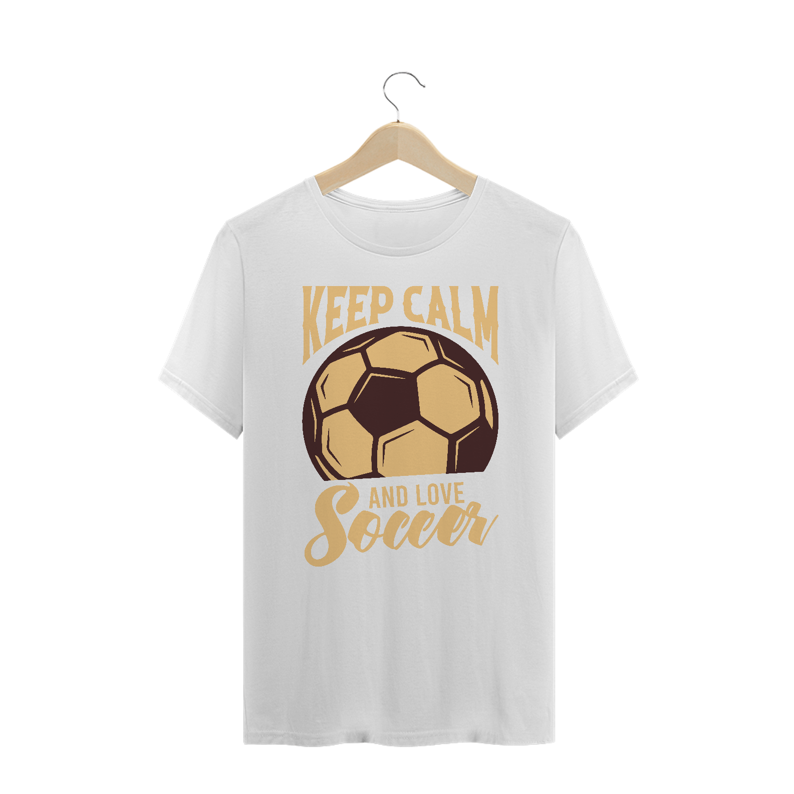 Camiseta Plus Size Keep Calm Futebol