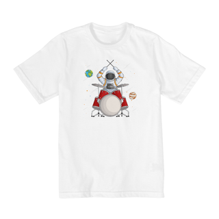 Nome do produto Camiseta Infantil 10 a 14 anos / Astronauta Baterista