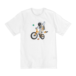 Nome do produto Camiseta Infantil 2 a 8 anos / Astronauta Bicicleta