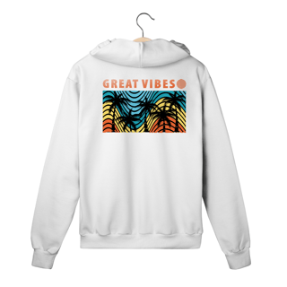 Nome do produto Moletom com Zíper Great Vibes