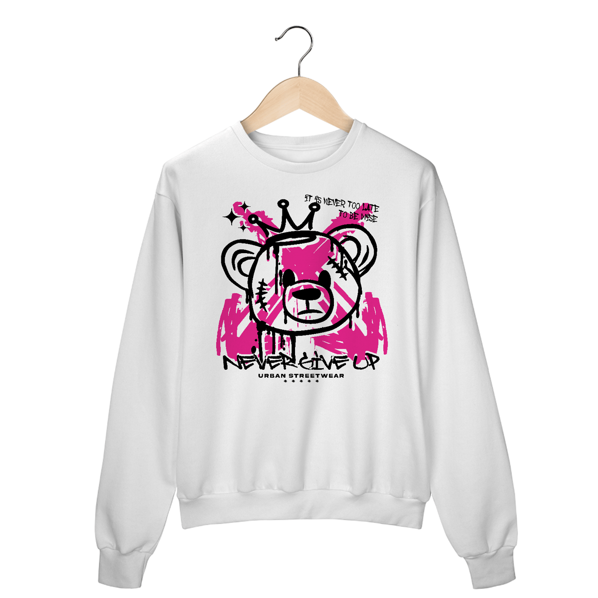 Nome do produto: Moletom Blusão Never Give Up II