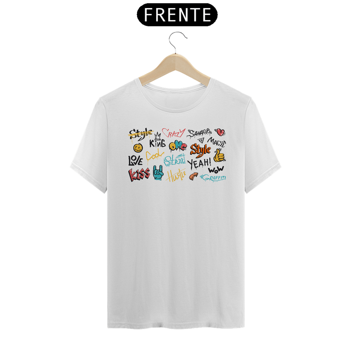 Nome do produto: Camiseta Graffiti Elementos
