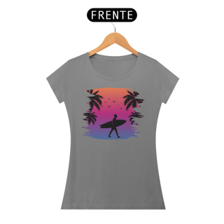 Nome do produto Camiseta Feminina Surf Verão Sunset