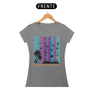 Nome do produto Camiseta Feminina Summer Palms Beach
