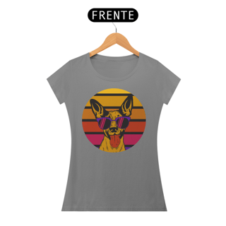 Nome do produto Camiseta Feminina Cão de Óculos