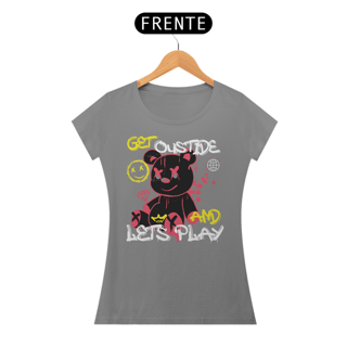 Nome do produto Camiseta Feminina Urso Lets Play