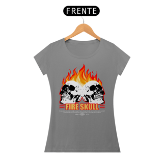 Nome do produto Camiseta Feminina Fire Skull