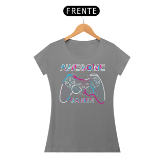 Nome do produto Camiseta Feminina Awesome Gamer