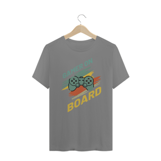 Nome do produto Camiseta Plus Size Gamer On Board
