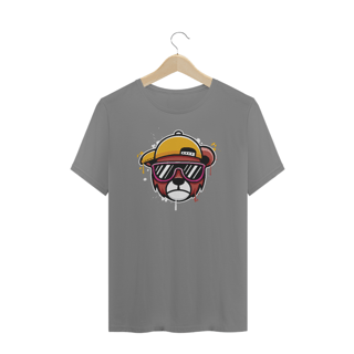Nome do produto Camiseta Plus Size Urso de Boné