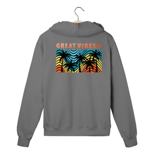 Nome do produto Moletom com Zíper Great Vibes
