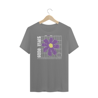 Nome do produto Camiseta Plus Size Good Vibes Flor