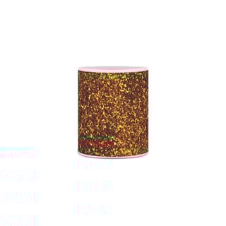 Nome do produto Caneca / Glitter Dourado