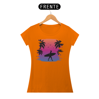 Nome do produto Camiseta Feminina Surf Verão Sunset