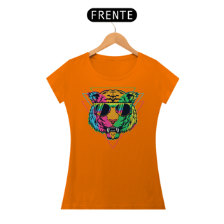 Nome do produto Camiseta Feminina Tigre Colorido