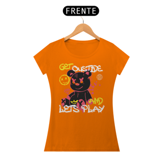 Nome do produto Camiseta Feminina Urso Lets Play