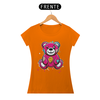 Nome do produto Camiseta Feminina Urso Rosa