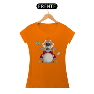Nome do produto Camiseta Feminina Astronauta Baterista