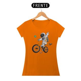 Nome do produto Camiseta Feminina Astronauta Bicicleta