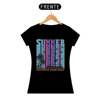 Nome do produto Camiseta Feminina Summer Palms Beach