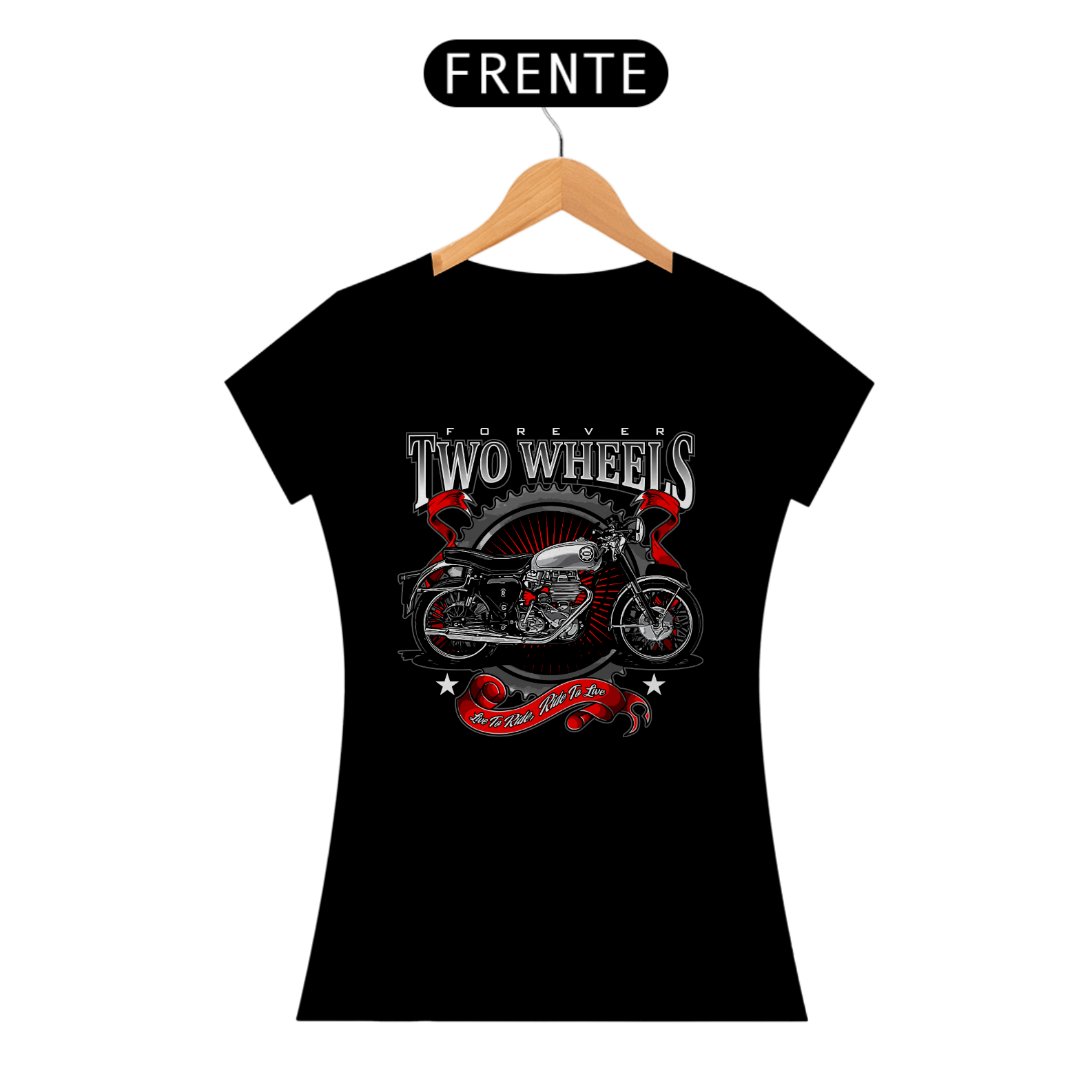 Camiseta Feminina Two Wheels