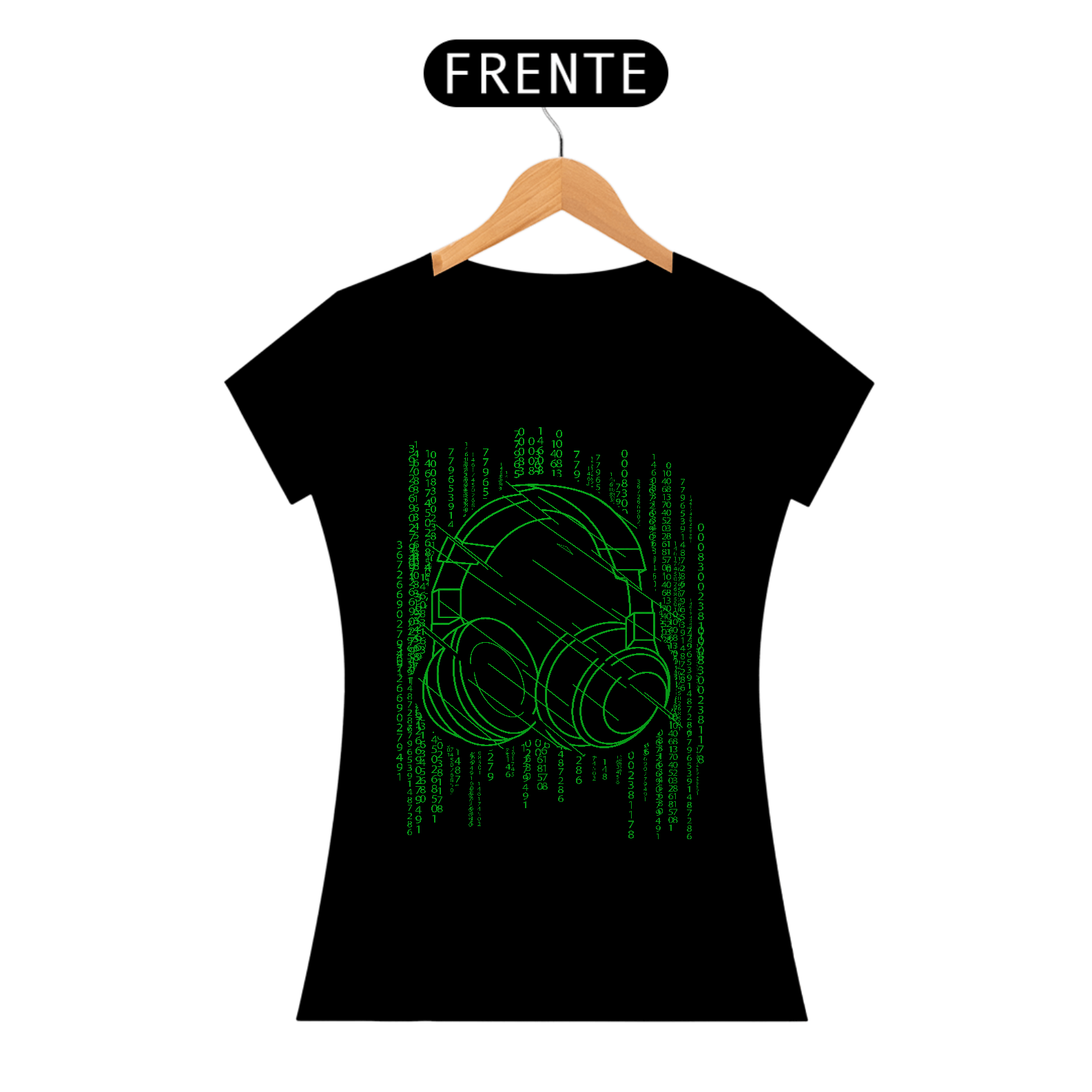 Camiseta Feminina Códigos Música