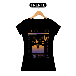 Nome do produto Camiseta Feminina Techno Rave