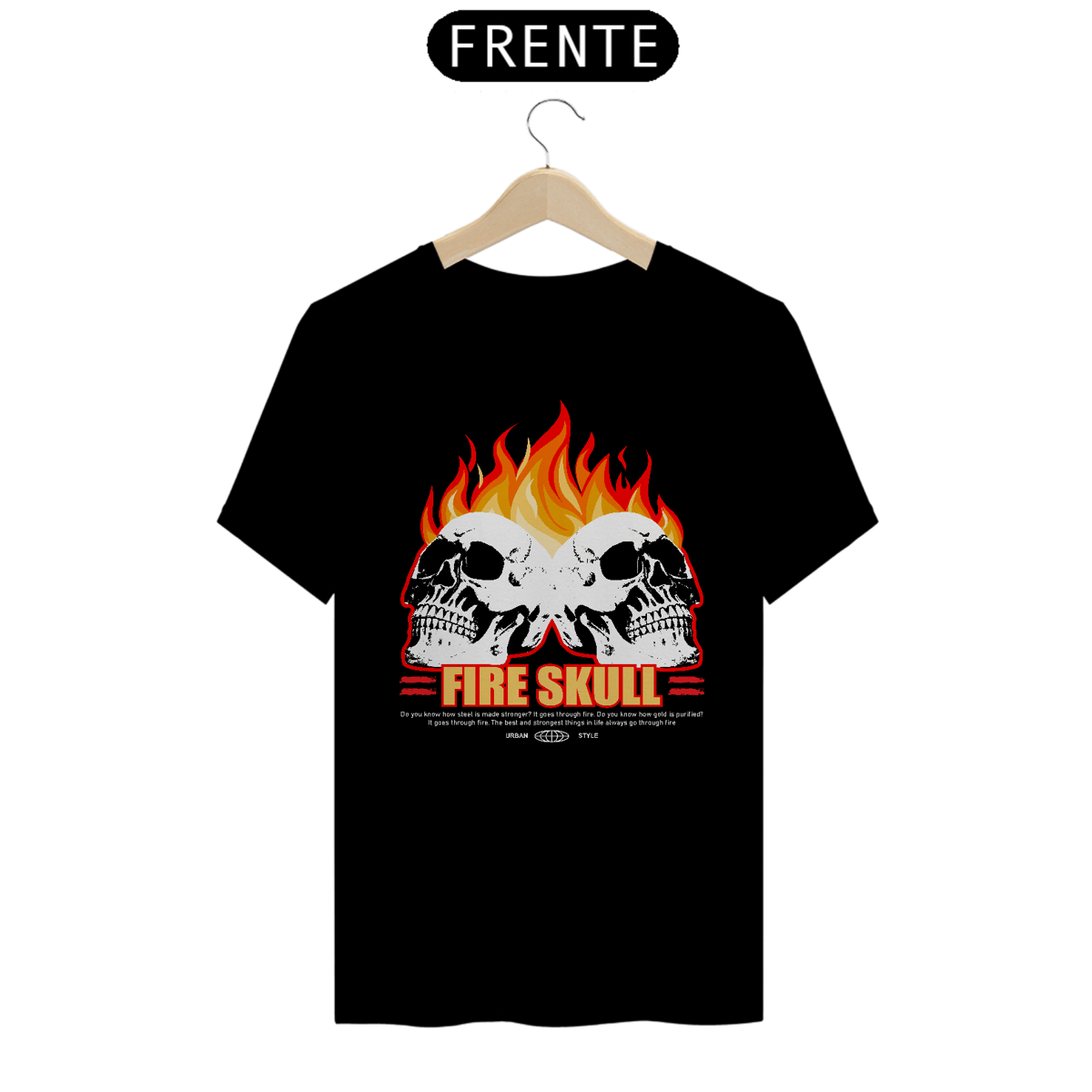Nome do produto: Camiseta Fire Skull