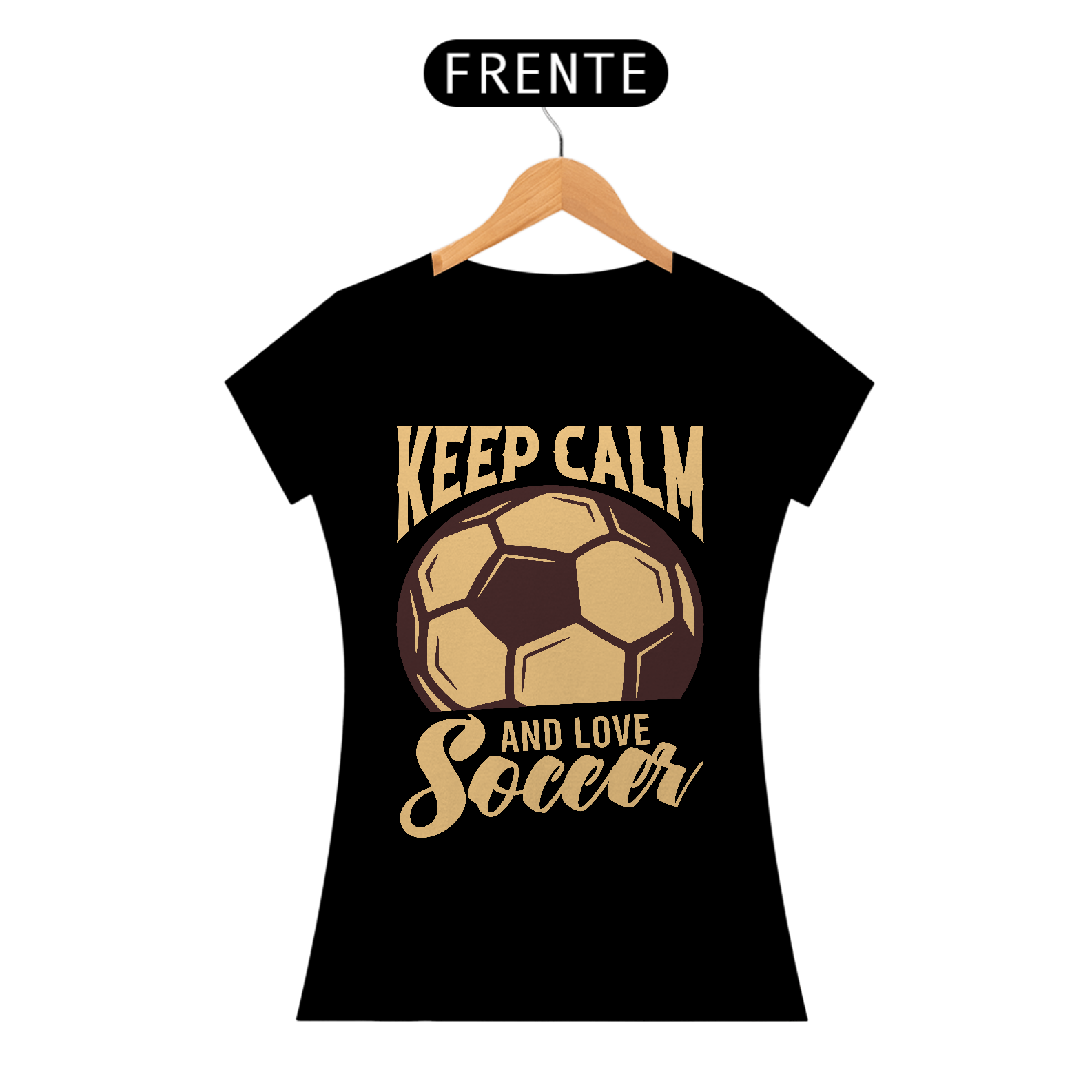 Camiseta Feminina Futebol Keep Calm