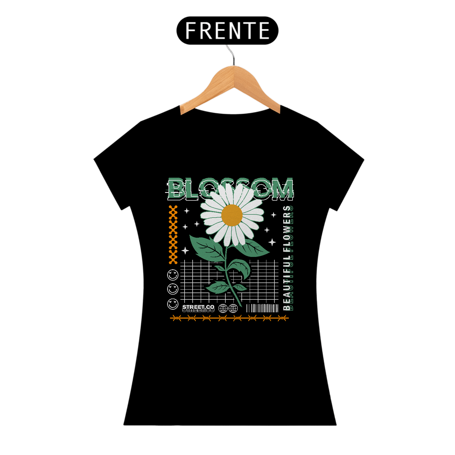 Camiseta Feminina Flor