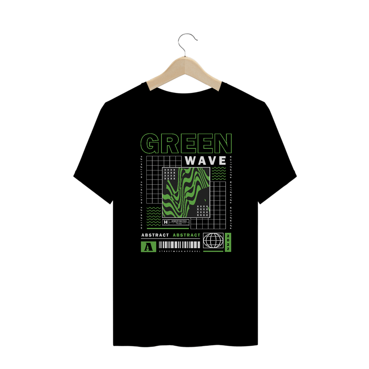 Nome do produto: Camiseta Plus Size Green Wave