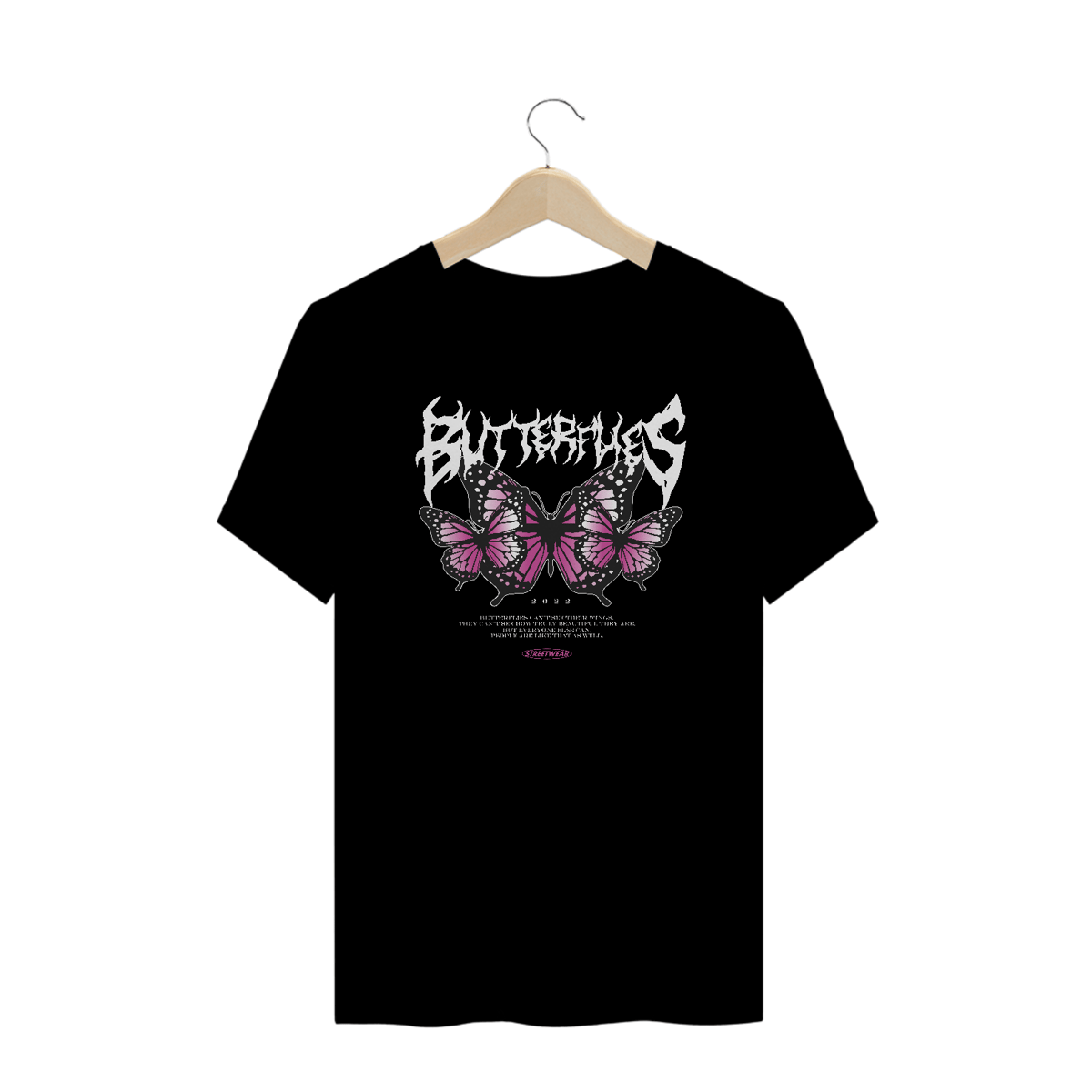 Nome do produto: Camiseta Plus Size Butterflies
