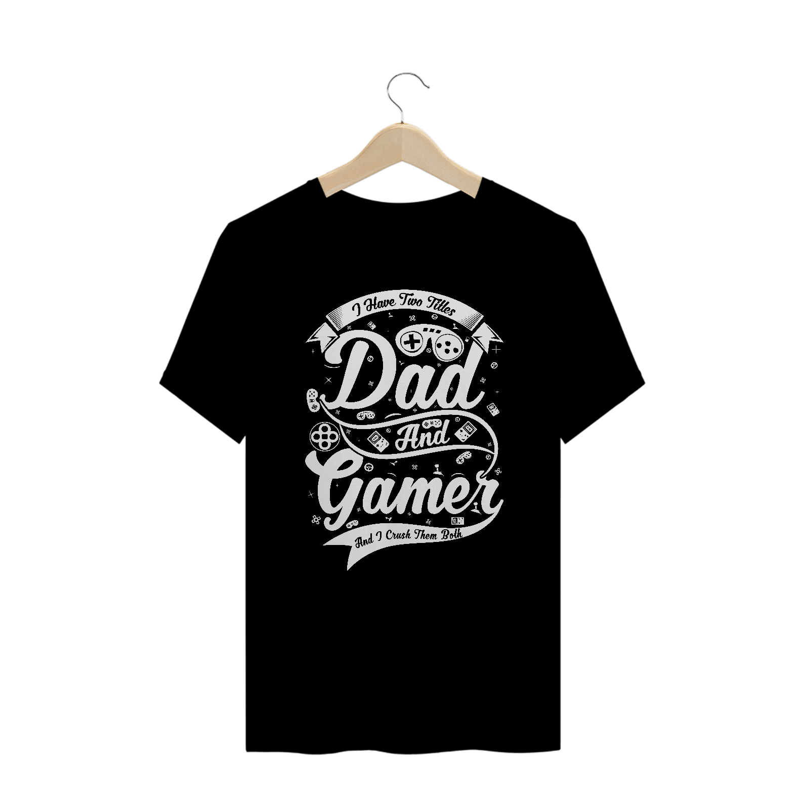 Camiseta Plus Size Dad and Gamer