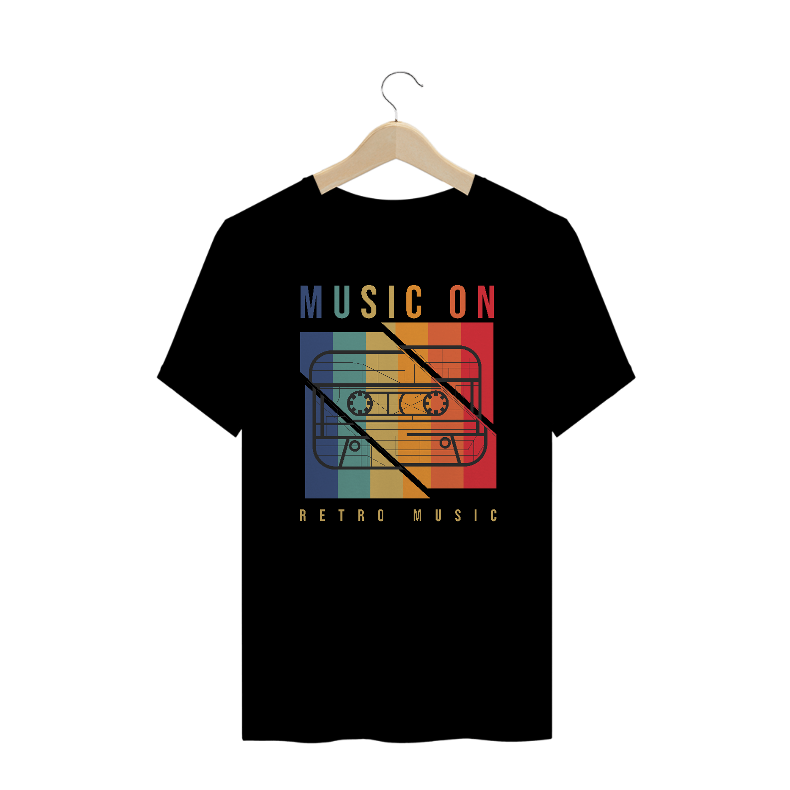 Camiseta Plus Size Music On