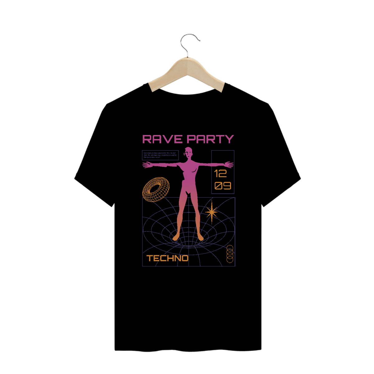Nome do produto: Camiseta Plus Size Rave