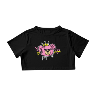 Nome do produto Cropped Urso Rosa