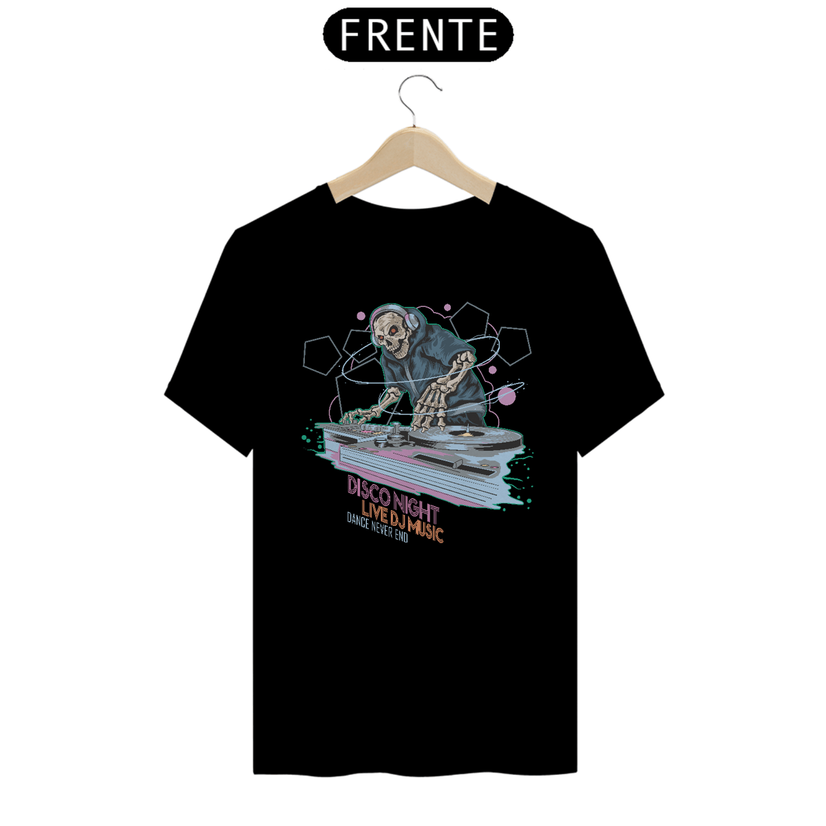 Nome do produto: Camiseta DJ Esqueleto