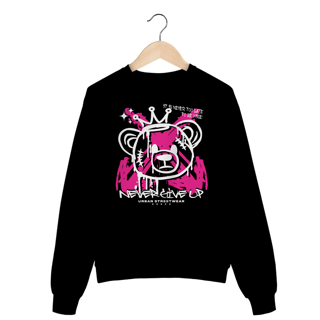 Nome do produto Moletom Blusão Never Give Up