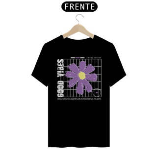 Nome do produto Camiseta Good Vibes Flor