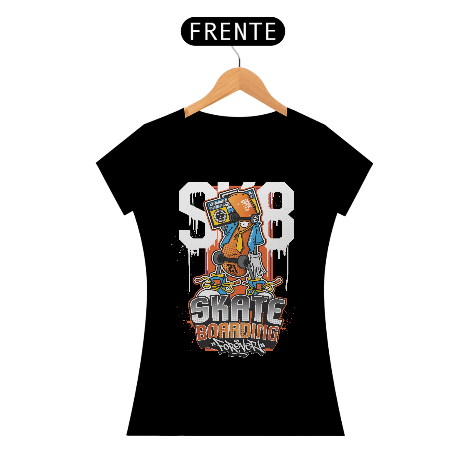 Camiseta Feminina Skate